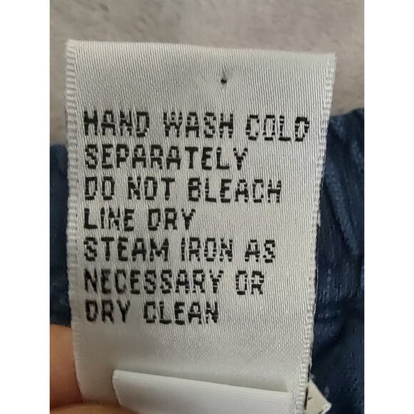 Willi Wear Women's Blue 100% Linen Pull On Pants Size M Slash Pockets Drawstring - Picture 9 of 10